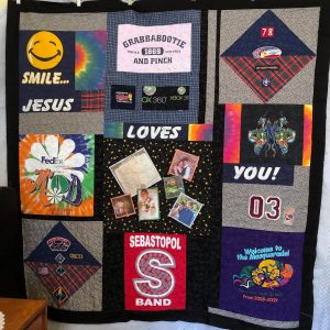 How to make a t shirt quilt with borders