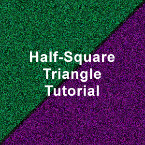 half-square triangle in quilting tutorial